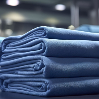 A photo of neatly folded gym towels